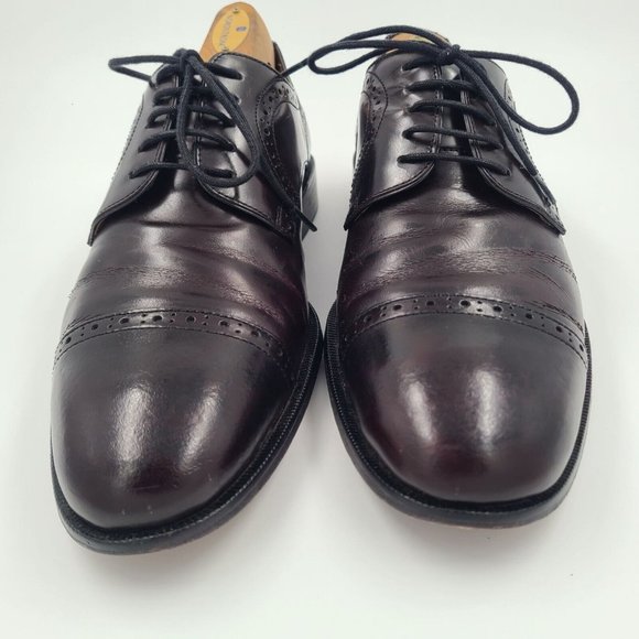 Johnston & Murphy Mens Leather Heritage Brown Derby Shoes Size 8.5 M Cap Toe main image 7